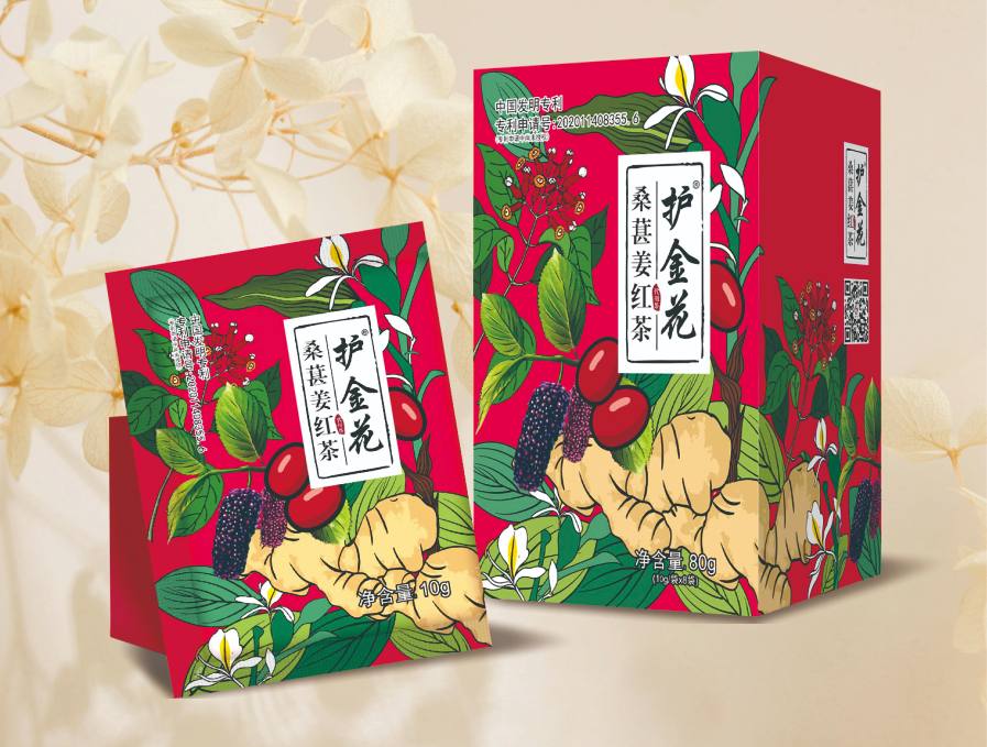  护金花®桑葚姜红茶